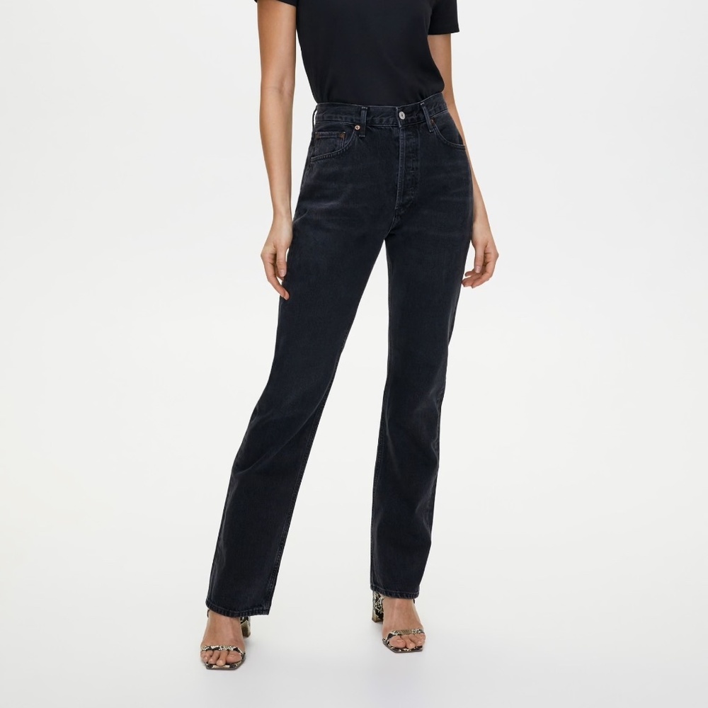 Agolde Lana Mid-rise Straight Jeans